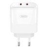 Зарядний пристрій XO L140 35W 2xUSB-C PD White (L140_White)