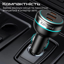 Зарядний пристрій Promate 2xUSB-C PD + USB-A QC3.0 (powerdrive-230)