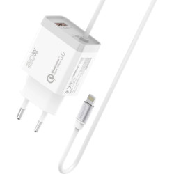 Зарядний пристрій Promate 20W PD Lightning + USB QC3.0 (icharge-pdqc3.white)