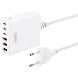 Зарядний пристрій XO L133 3xUSB-A + 3xUSB-C 75W White (L133.white)