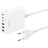 Зарядний пристрій XO L133 3xUSB-A + 3xUSB-C 75W White (L133.white)
