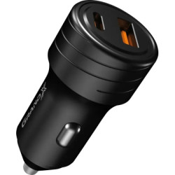 Зарядний пристрій Grand-X CH-30B 30W 1xUSB + 1xUSB-C PD + QC3.0 AFC FCP SCP VOOC Black (CH-30B)