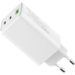 Зарядний пристрій ColorWay C101B GaN Mini 100W PD PPS 2xUSB-C + USB-A white (CW-CHS061PD-WT)