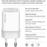 Зарядний пристрій ColorWay C101D GaN Mini 20W PD PPS USB-C + cable USB-C to Lightning white (CW-CHS059PDL-WT)