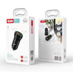 Зарядний пристрій XO 1xUSB QC3.0 + 1xUSB-C PD18W black (CC33-BK)