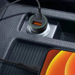 Зарядний пристрій XO 1xUSB QC3.0 + 1xUSB-C PD18W black (CC33-BK)