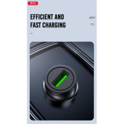 Зарядний пристрій XO USB QC3.0 black (CC39-BK)