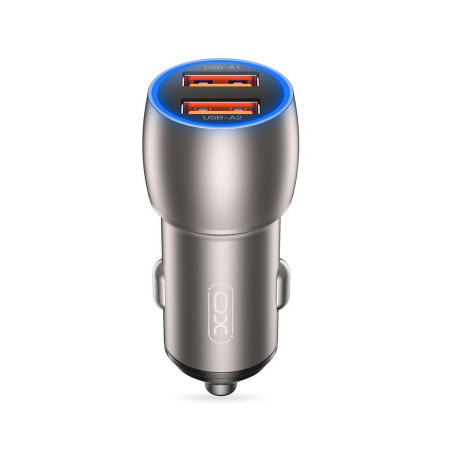 Зарядний пристрій XO 2xUSB QC3.0 36W black (СC52-BK)