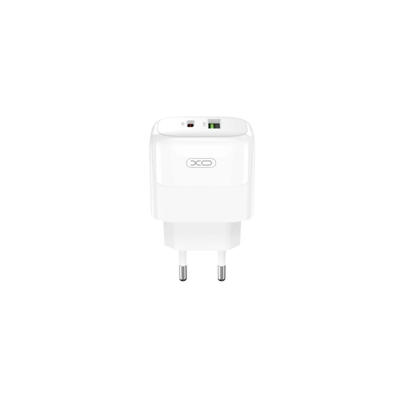Зарядний пристрій XO 1xUSB QC3.0 + 1xUSB-C PD20W (XO-QC37)
