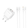 Зарядний пристрій XO 1xUSB QC3.0 + 1xUSB-C PD20W (XO-QC37)