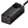 Зарядний пристрій Baseus AC + 2xUSB-C 100W + 2xUSB + cable USB-C to USB-C 100W 1.0m black (PSZM000401)