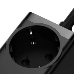 Зарядний пристрій Baseus AC + 2xUSB-C 100W + 2xUSB + cable USB-C to USB-C 100W 1.0m black (PSZM000401)