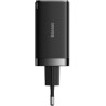 Зарядний пристрій Baseus 2xUSB-C 65W + 1xUSB GaN + cable USB-C to USB-C 100W 1.0m black (CCGP120201)