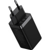 Зарядний пристрій Baseus 2xUSB-C 65W + 1xUSB GaN + cable USB-C to USB-C 100W 1.0m black (CCGP120201)