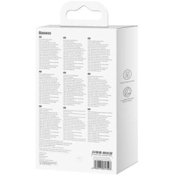 Зарядний пристрій Baseus 2xUSB-C 65W + 1xUSB GaN + cable USB-C to USB-C 100W 1.0m black (CCGP120201)