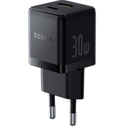 Зарядний пристрій Baseus 1xUSB-C 30W + 1xUSB + cable USB-C to USB-C 60W 1.0m (P1011160A113-01)