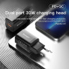Зарядний пристрій Essager 1xUSB + 1xUSB-C PD30W black (ECTPQS-ZTB01)