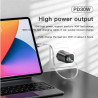 Зарядний пристрій Essager 1xUSB + 1xUSB-C PD30W black (ECTPQS-ZTB01)