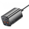 Зарядний пристрій Essager 2xUSB-C + 2xUSB 67W GaN (ECT2AC-JYB0G-Z)