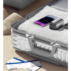 Зарядний пристрій Essager 2xUSB-C + 2xUSB 67W GaN (ECT2AC-JYB0G-Z)