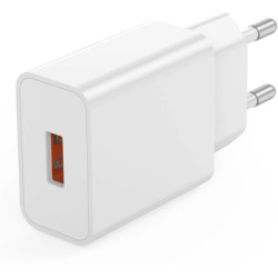 Зарядний пристрій XO USB-A QC18W White (L127.white)