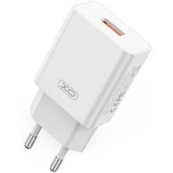 Зарядний пристрій XO USB-A QC18W White (L127.white)