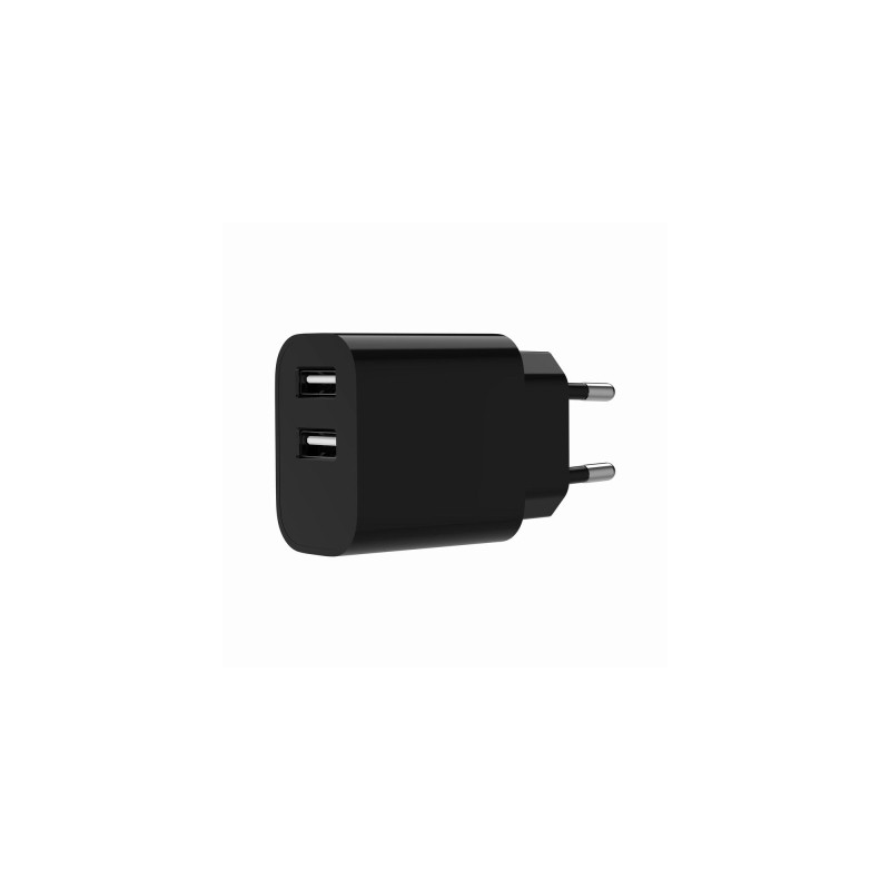 Зарядний пристрій Gembird 2xUSB 12W black (TA-UC-2A12-01-BK)
