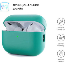 Чохол для навушників Armorstandart Silicone Case для Apple Airpods Pro 2 Mint Green (ARM64538)