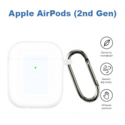 Чохол для навушників BeCover Silicon для Apple AirPods (2nd Gen) Transparancy (710198)