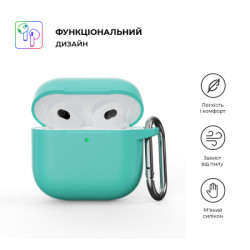 Чохол для навушників Armorstandart Hang Case для Apple AirPods 4 Mint Green (ARM81287)