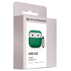 Чохол для навушників Armorstandart Hang Case для Apple AirPods 4 Needle Green (ARM81289)