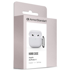Чохол для навушників Armorstandart Hang Case для Apple AirPods 4 White (ARM81295)