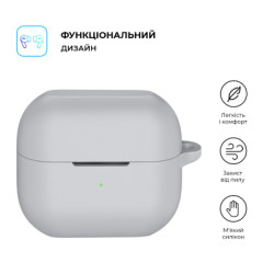 Чохол для навушників Armorstandart Hang Case для Samsung Galaxy Buds 3/3 Pro Grey (ARM79984)