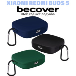 Чохол для навушників BeCover Silicon для Xiaomi Redmi Buds 5 Deep Blue (710957)