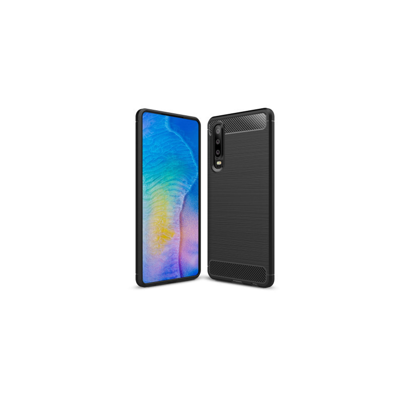 Чохол до мобільного телефона Laudtec для Huawei P30 Carbon Fiber (Black) (LT-P30B)