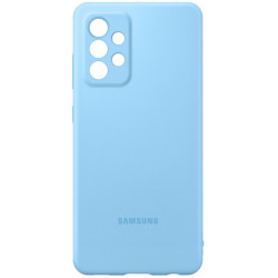 Чохол до мобільного телефона Samsung SAMSUNG Galaxy A52/A525 Silicone Cover Blue (EF-PA525TLEGRU)