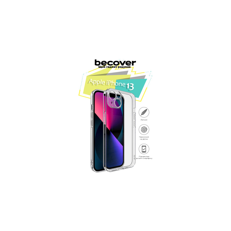 Чохол до мобільного телефона BeCover Apple iPhone 13 Transparancy (706982)