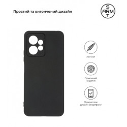 Чохол до мобільного телефона Armorstandart Matte Slim Fit Xiaomi Redmi Note 12 4G Camera cover Black (ARM67476)