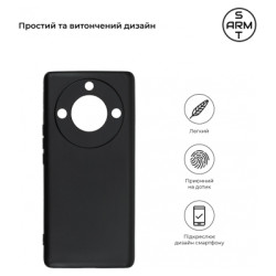 Чохол до мобільного телефона Armorstandart Matte Slim Fit Honor Magic5 Lite Camera cover Black (ARM69395)