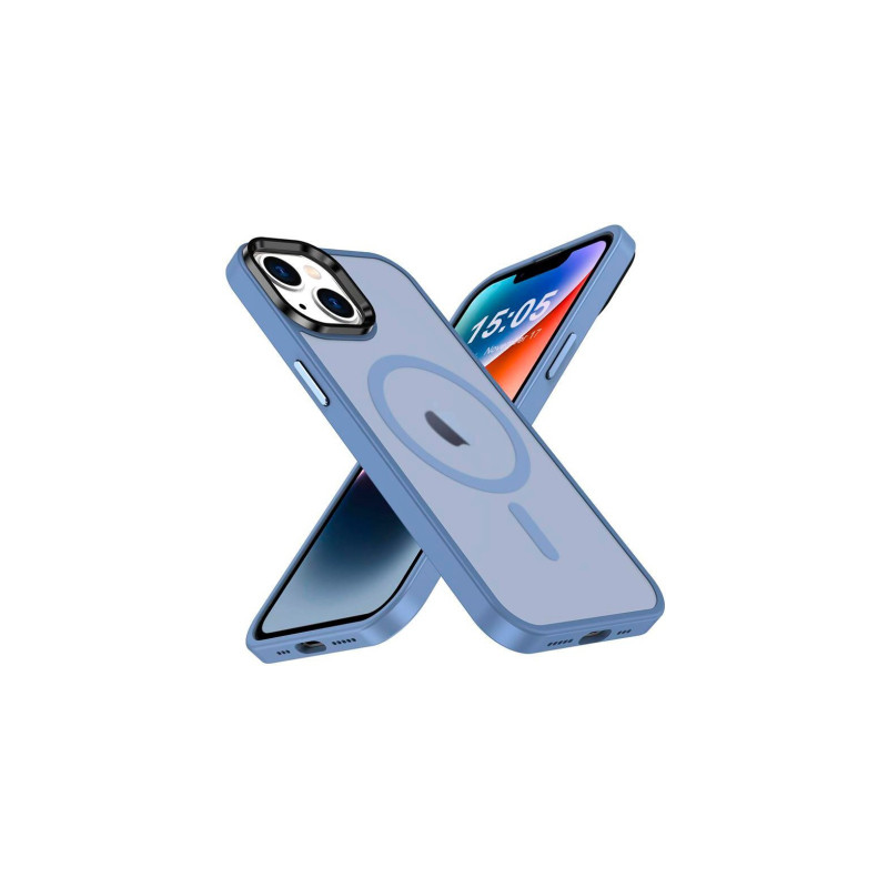 Чохол до мобільного телефона 2E Basic Apple iPhone 15 Plus Soft Touch MagSafe Cover Light Blue (2E-IPH-15PRM-OCLS-BL)