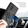 Чохол до мобільного телефона ColorWay AntiShock Magnet Ring Xiaomi Redmi 13C Blue (CW-CAMRXR13C-DB)
