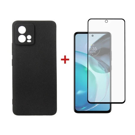 Чохол до мобільного телефона Dengos Kit for Motorola G72 case + glass (Black) (DG-KM-51)