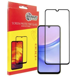 Чохол до мобільного телефона Dengos Kit for Samsung Galaxy A15 case + glass (Black) (DG-KM-69)