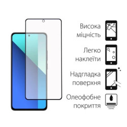 Чохол до мобільного телефона Dengos Kit for Xiaomi Redmi Note 13 4G case + glass (Black) (DG-KM-66)