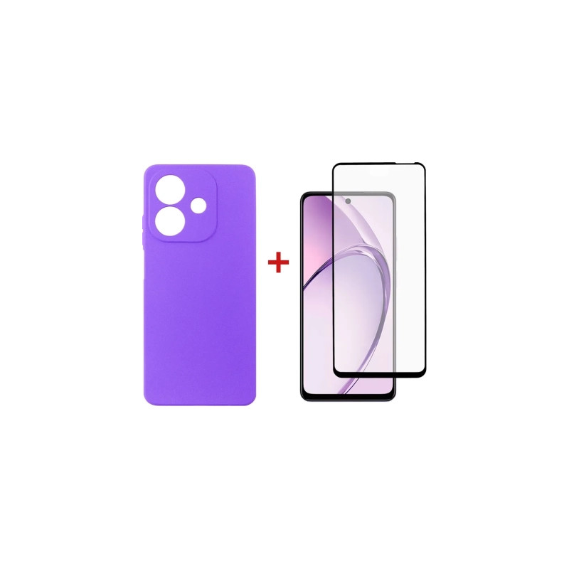 Чохол до мобільного телефона Dengos Oppo A3 Carbon + glass (Purple) (DG-KM-113)