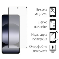 Чохол до мобільного телефона Dengos Kit Xiaomi Redmi Note 14 5G case Matte + glass (Black) (DG-KM-127)