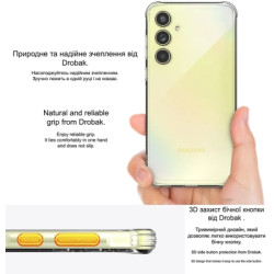 Чохол до мобільного телефона Drobak Acrylic Case with Airbag Samsung Galaxy S24 FE Camera cover (949427)
