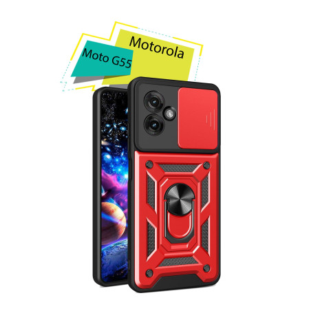 Чохол до мобільного телефона BeCover Military Motorola Moto G55 Red (713059)