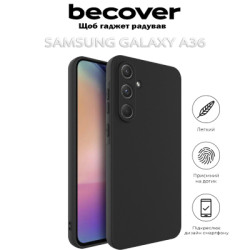 Чохол до мобільного телефона BeCover Samsung Galaxy A36 SM-A366 Black (713023)