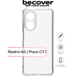Чохол до мобільного телефона BeCover Anti-Shock Xiaomi Redmi A5 / Poco C71 Clear (713469)